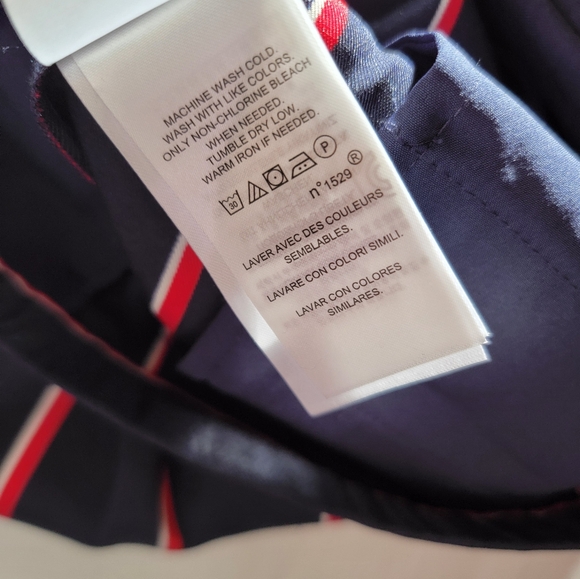 Ralph Lauren Navy Striped Dress Ankle Pants - Picture 5 of 6